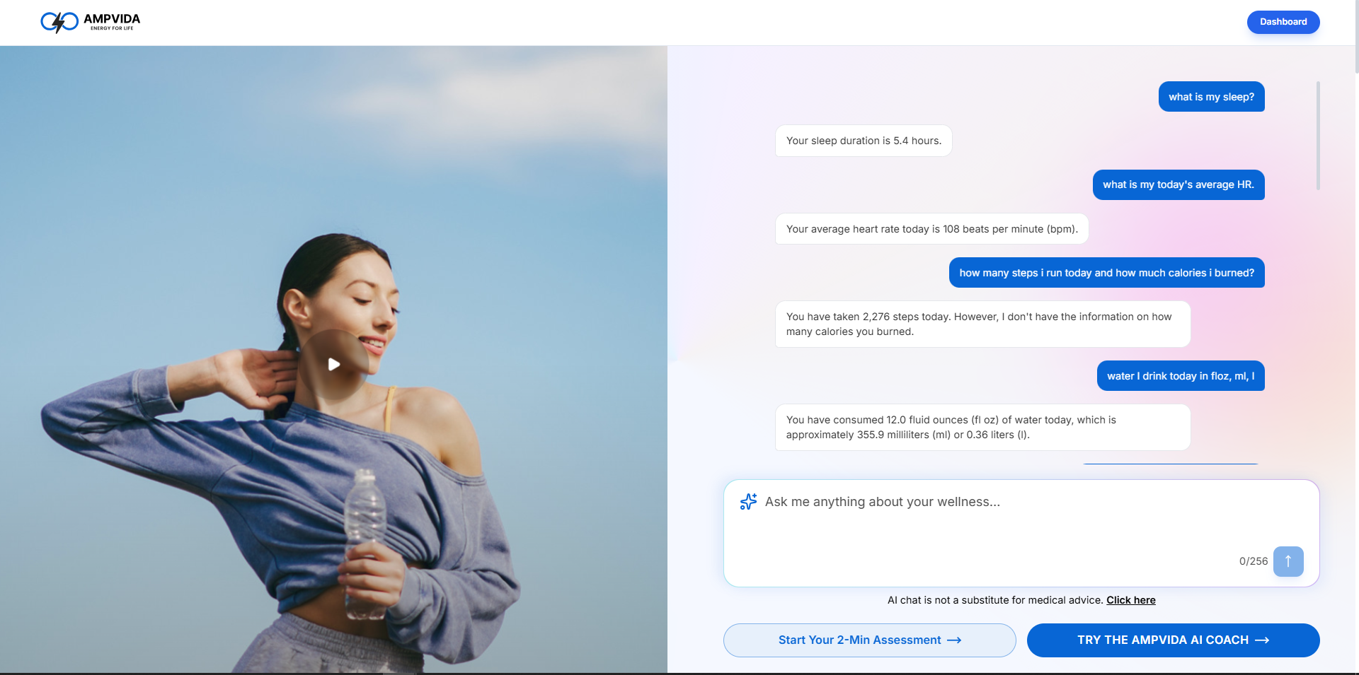 AMPVIDA - AI-Powered Personal Health Coach